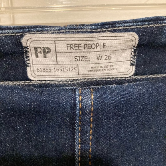 Free People Ultra High Waist Pull On Skinny Jeans, Size 26 - Picture 3 of 7
